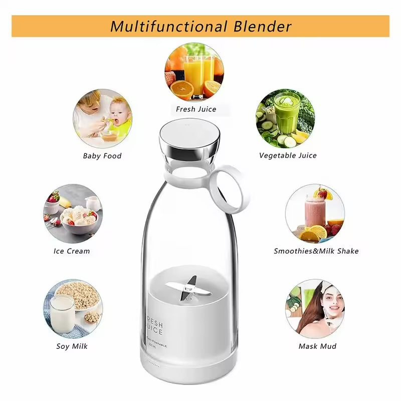Portable USB Magnetic chargeable Mini Blender – Fresh Juice Anywhere