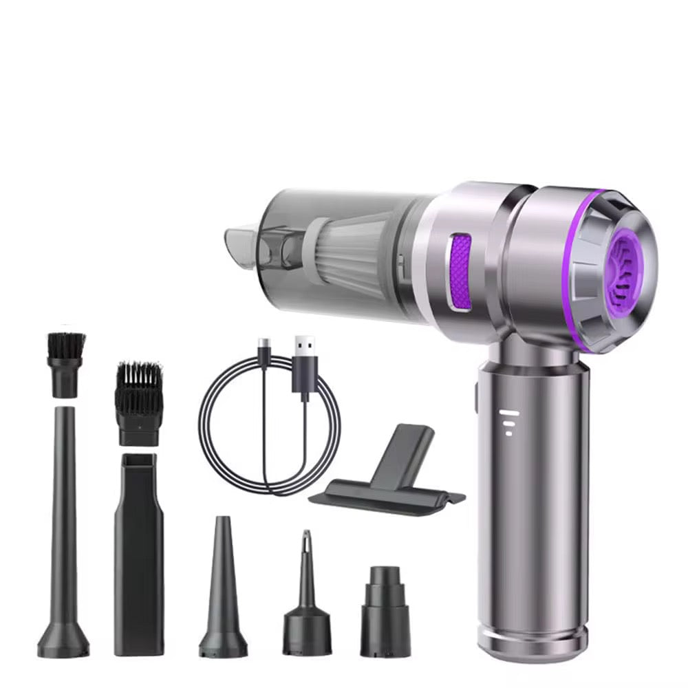 Cordless Handheld Car Vacuum Cleaner – Wet & Dry Suction, Blower & Brushless Motor