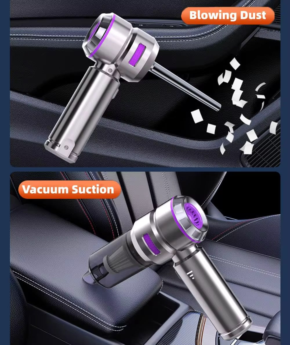Cordless Handheld Car Vacuum Cleaner – Wet & Dry Suction, Blower & Brushless Motor